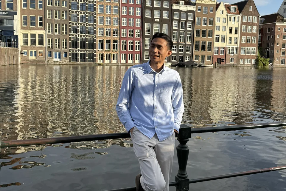 Filipijnse kandidaat tijdens voorbereiding op werken in Europa